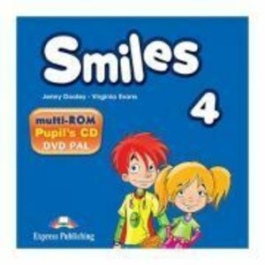 Curs Limba Engleza Smiles 4 Multi-ROM - Jenny Dooley, Virginia Evans imagine