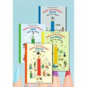 Pachet carti de colorat Hoinari prin anotimpuri, 4 volume - Rotraut Susanne Berner imagine