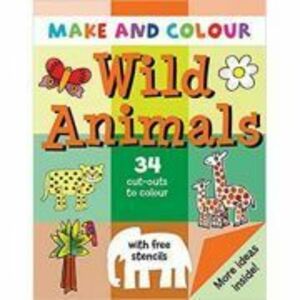 Make and Colour Wild Animals - Clare Beaton imagine