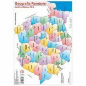 Harta Geografia Romaniei pentru clasa a 4-a - Cristina Moldovan imagine