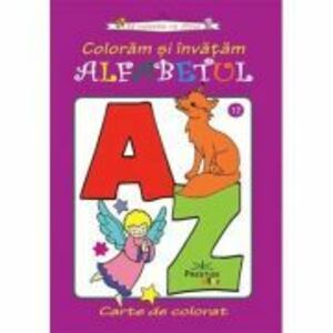 Coloram si invatam alfabetul - carte de colorat imagine