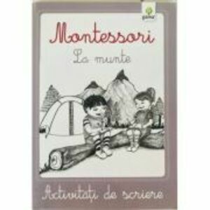 Activitati de scriere Montessori - La munte imagine