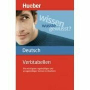 Verbtabellen Deutsch Buch Die wichtigsten regelmassigen und unregelmassigen Verben im Uberblick - Sabine Dinsel, Susanne Geiger imagine