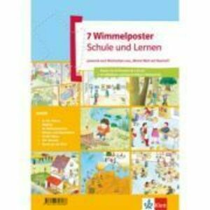 Wimmelposter Schule und Lernen - passend zum Wortschatz aus "Meine Welt auf Deutsch", 7 Poster imagine