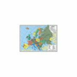 Harta Europa A4 - plastifiata imagine