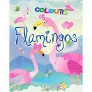 Flamingos Colours (bleu) imagine