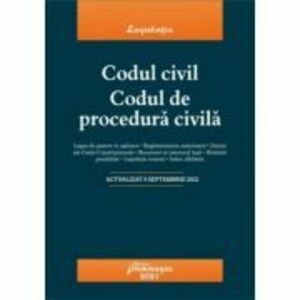 Codul civil. Codul de procedura civila. Actualizat la 5 septembrie 2021 imagine