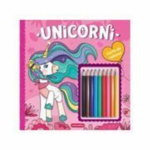 Unicorni - Carte de colorat imagine