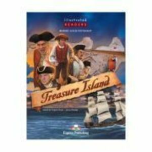 Literatura adaptata pentru copii benzi desenate Treasure Island - Virginia Evans imagine