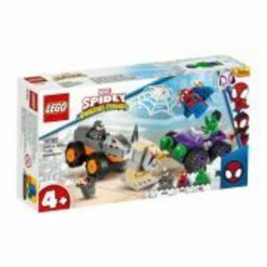 LEGO Spidey. Hulk vs. Rhino Confruntarea cu camioane 10782, 110 piese imagine