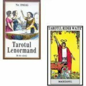 Pachet format din 2 seturi de carti Tarot, Rider Waite, Tarotul Lenormand - Mademoiselle Lenormand imagine
