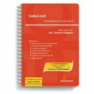 Codul civil (actualizat la 15 iunie 2022) - Claudiu Dragusin imagine