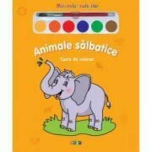 Miracolul culorilor: Animale salbatice. Carte de colorat imagine