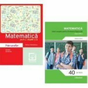 Pachet Matematica. Ghid complet si memorator Evaluarea Nationala clasa a 8-a - Daniela Stoica, Felicia Sandulescu imagine