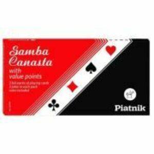 Set 3 pachete carti de joc, cu value points, Samba Canasta imagine