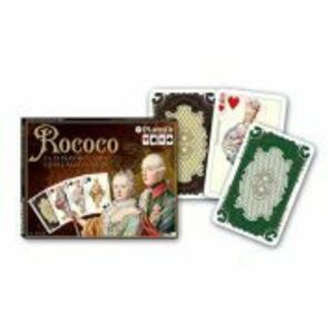 Set 2 pachete Carti de joc Rococo, in cutie de lux imagine