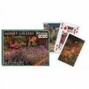Set 2 pachete Carti de joc Monet Gardens, in cutie de lux imagine