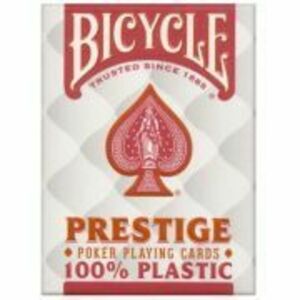 Pachet carti de joc poker profesionale Bicycle Prestige Rosu imagine