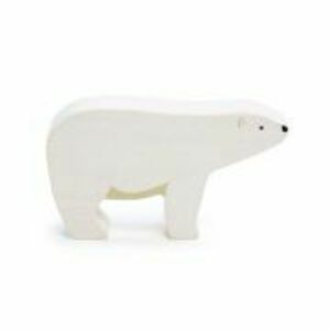 Figurina Urs Polar, din lemn premium imagine