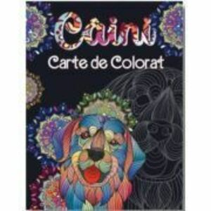Caini. Carte de colorat mandale imagine