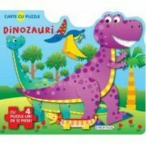 Carte cu puzzle - Dinozauri imagine