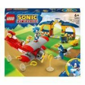 LEGO Sonic the Hedgehog. Atelierul lui Tails si avion Tornado 76991, 376 piese imagine