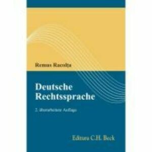 Deutsche Rechtssprache. Editia 2 - Remus Racolta imagine