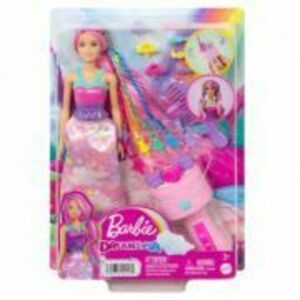 Papusa Barbie Twist and style, Barbie Dreamtopia imagine