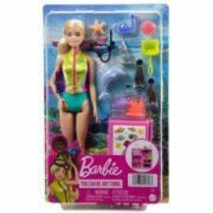 Papusa biolog marin Barbie you can be anything imagine