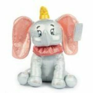 Plus cu sclipici si sunete, Dumbo, 28 cm, Disney 100 imagine