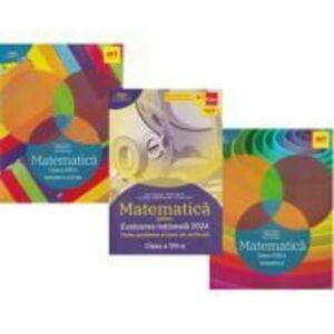 Evaluarea nationala 2024 Matematica Clasa 8 si Culegerile de matematica, semestrele 1 si 2 Clubul matematicienilor - Marius Perianu imagine