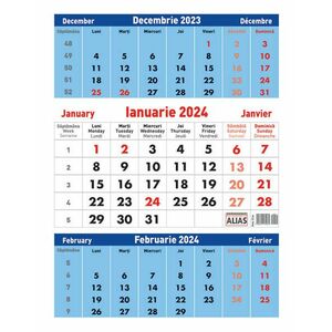 Calendar 2024, triptic 12 file imagine