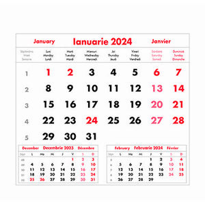 Maxi calendar de birou 2024 imagine