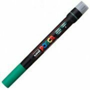 Marker pensula UNI Brush PCF-350, K, verde, Posca (M428) imagine