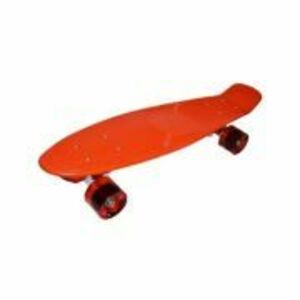 Placa skateboard, roti silicon, 73 cm, portocaliu imagine