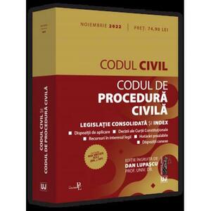 Codul civil si Codul de procedura civila: noiembrie 2022 imagine