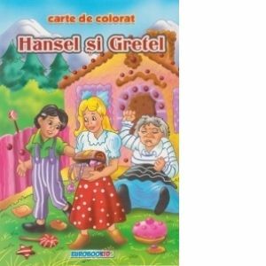 Hansel si Gretel - Carte de colorat + poveste (format B5) imagine