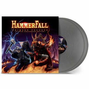 Crimson Thunder - 20 Year Anniversary Edition (Silver Vinyl) | Hammerfall imagine