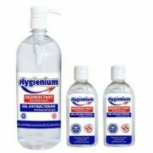Hygienium VIRUCID Gel dezinfectant maini, 1000 ml + 2 buc Hygienium Gel dezinfectant maini 50 ml, avizat de Ministerul Sanatatii imagine