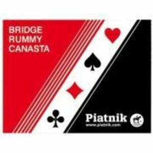 Set carti de joc Poker, Bridge, Canasta, 2 pachete, Piatnik imagine