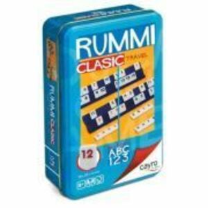 Joc Rummy Travel Cayro, Remi clasic in cutie metalica pentru calatorii imagine