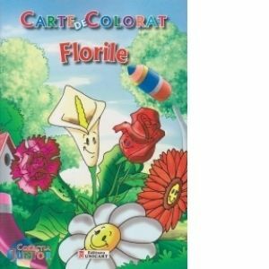 Carte de colorat - Florile imagine