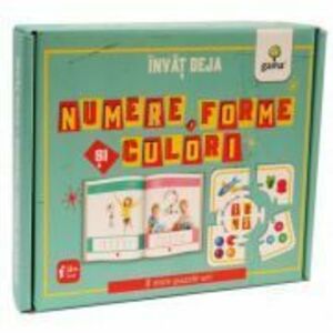 Invat deja numere, forme si culori. 8 mini-puzzle-uri imagine