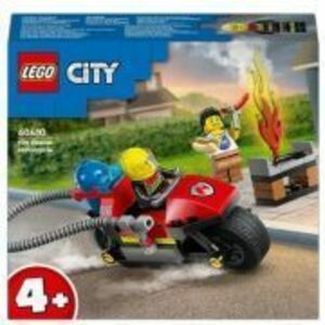 LEGO City. Motocicleta de pompieri 60410, 57 piese imagine