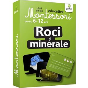 Roci si minerale. Carti de joc Montessori pentru 6-12 ani imagine