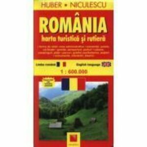 Romania. Harta turistica si rutiera (Huber Kartographie) imagine