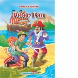 Peter Pan - Carte de colorat + poveste (format B5) imagine