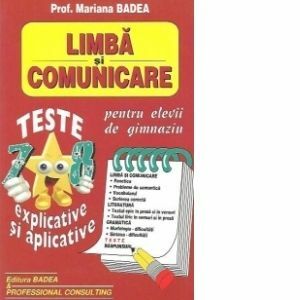 Limbă și comunicare. Teste explicative și aplicative. Clasele VII-VIII imagine