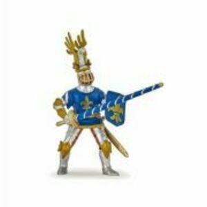 Figurina Cavaler Crin albastru, Papo imagine
