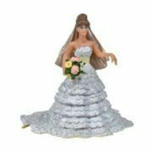 Figurina Mireasa cu rochie din dantela, Papo imagine